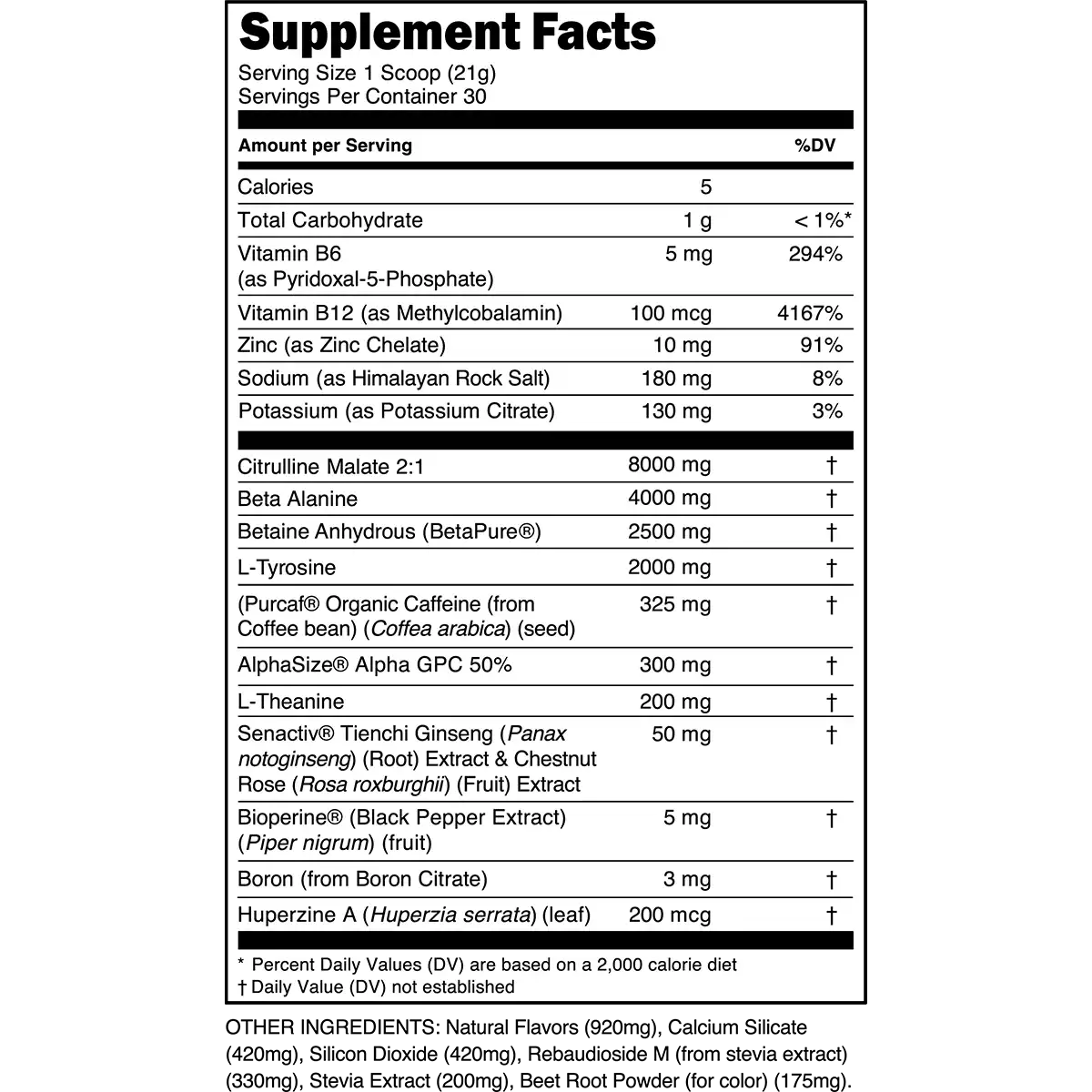 Bulk Black Pre-Workout
