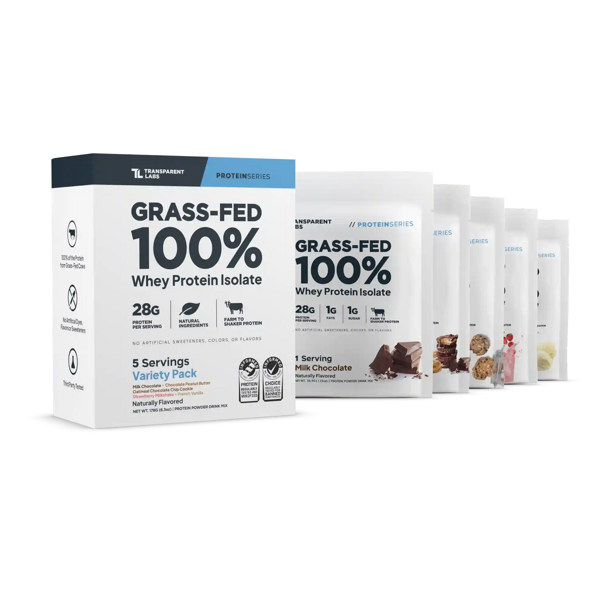 Whey Protein Isolate - 5 Serving Variety Pack
