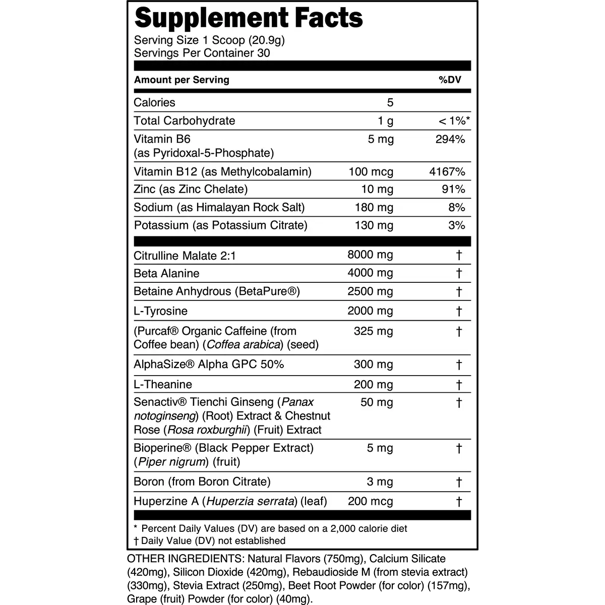 Bulk Black Pre-Workout
